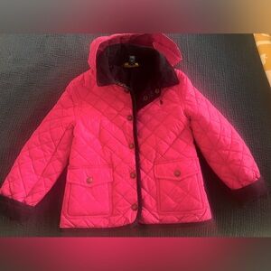 Ralph Lauren girls pink quilted jacket 6T